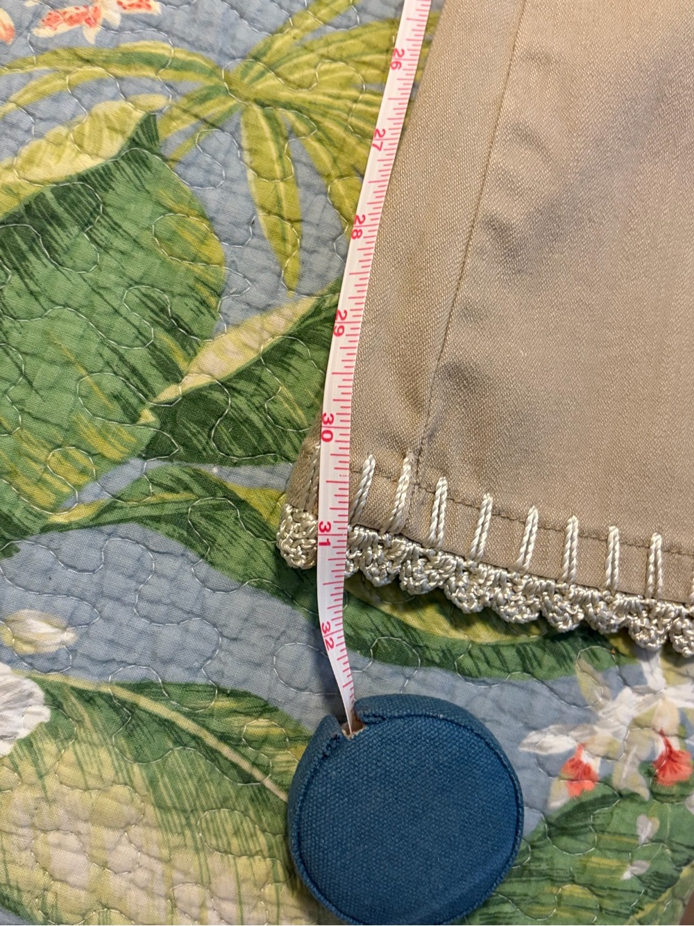 Vintage Crest Tan Embroidered Flare Pants - Picture 10 of 14